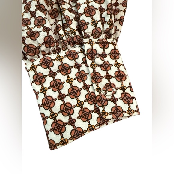 MINE Geometric Peasant Blouse Size Small - Picture 9 of 11